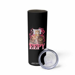 Eepy Sleepy Cats Y2K Bootleg Meme Graphic Skinny Tumbler Funny Internet Culture Humor