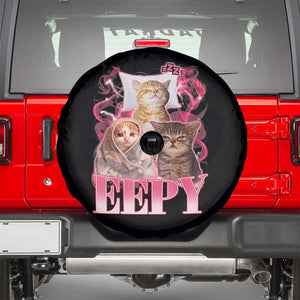 Eepy Sleepy Cats Y2K Bootleg Meme Graphic Spare Tire Cover Funny Internet Culture Humor