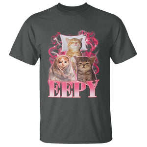 Eepy Sleepy Cats Y2K Bootleg Meme Graphic T Shirt Funny Internet Culture Humor