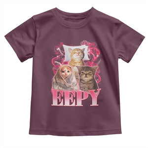 Eepy Sleepy Cats Y2K Bootleg Meme Graphic Toddler T Shirt Funny Internet Culture Humor