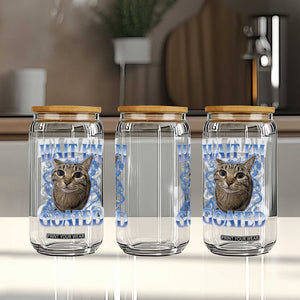 Funny Cat Blue Flame Y2K Bootleg Meme Graphic Glass Can Wait Im Goated Retro Internet Culture Humor
