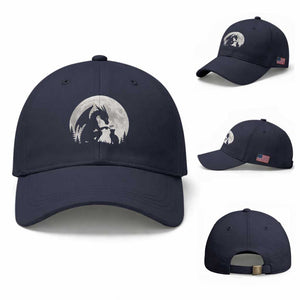 Dragon Boop Cat Full Moon Graphic Baseball Cap Cute Fantasy Animal RPG Gamers
