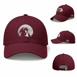 Dragon Boop Cat Full Moon Graphic Baseball Cap Cute Fantasy Animal RPG Gamers
