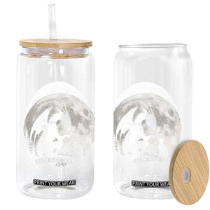 Dragon Boop Cat Full Moon Graphic Glass Can Cute Fantasy Animal RPG Gamers
