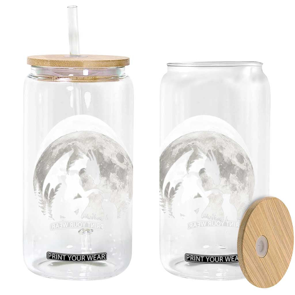 Dragon Boop Cat Full Moon Graphic Glass Can Cute Fantasy Animal RPG Gamers