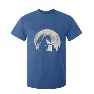 Dragon Boop Cat Full Moon Graphic T Shirt For Kid Cute Fantasy Animal RPG Gamers
