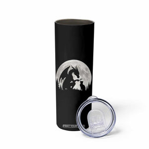 Dragon Boop Cat Full Moon Graphic Skinny Tumbler Cute Fantasy Animal RPG Gamers