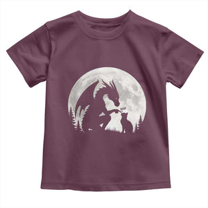 Dragon Boop Cat Full Moon Graphic Toddler T Shirt Cute Fantasy Animal RPG Gamers