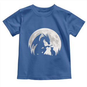 Dragon Boop Cat Full Moon Graphic Toddler T Shirt Cute Fantasy Animal RPG Gamers