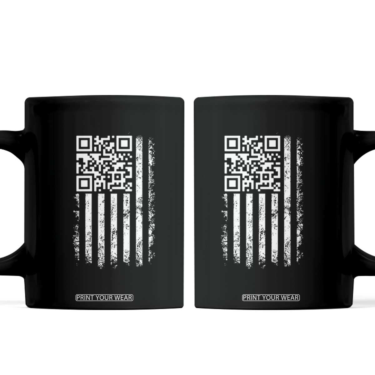 Funny QR Scan Me Trump Dancing Coffee Mug Mr President 45 47 TS02 Black Print Your Wear