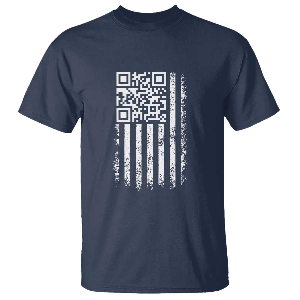 Funny QR Scan Me Trump Dancing T Shirt Mr President 45 47 TS02 Navy Print Your Wear