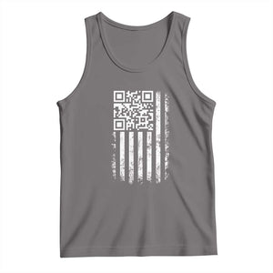 Funny QR Scan Me Trump Dancing Tank Top Mr President 45 47 TS02 Deep Heather Print Your Wear