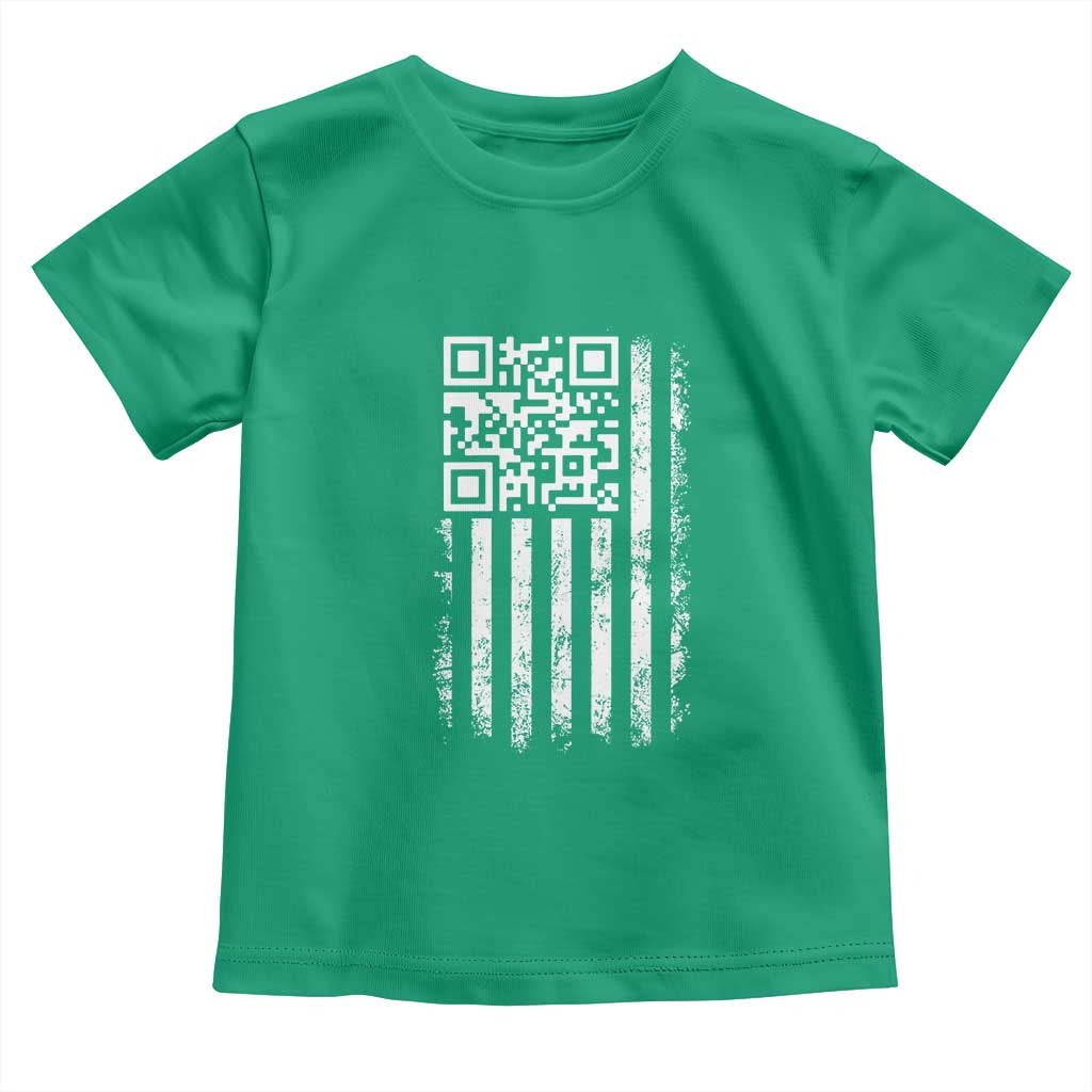 Funny QR Scan Me Trump Dancing Toddler T Shirt Mr President 45 47 TS02 Irish Green Print Your Wear
