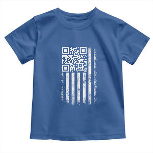 Funny QR Scan Me Trump Dancing Toddler T Shirt Mr President 45 47 TS02 Royal Blue Print Your Wear
