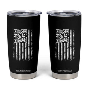 Funny QR Scan Me Trump Dancing Tumbler Cup Mr President 45 47 TS02 Black Print Your Wear