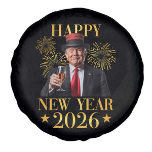 Trump Happy New Year 2026 Spare Tire Cover New America Golden Age TS02 Print Your Wear