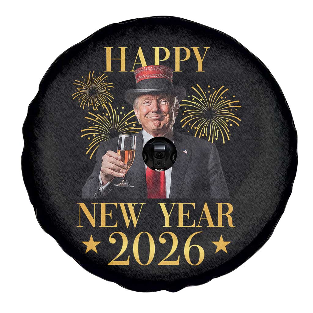 Trump Happy New Year 2026 Spare Tire Cover New America Golden Age TS02 Print Your Wear