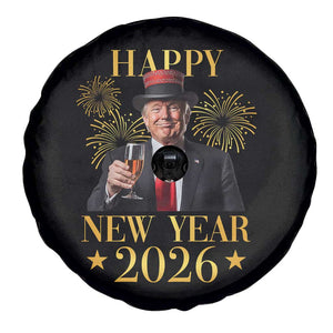 Trump Happy New Year 2026 Spare Tire Cover New America Golden Age TS02 Print Your Wear