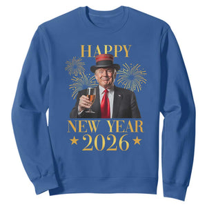 Trump Happy New Year 2026 Sweatshirt New America Golden Age TS02 Royal Blue Print Your Wear