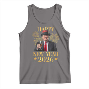 Trump Happy New Year 2026 Tank Top New America Golden Age TS02 Deep Heather Print Your Wear