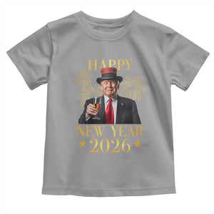 Trump Happy New Year 2026 Toddler T Shirt New America Golden Age TS02 Sport Gray Print Your Wear