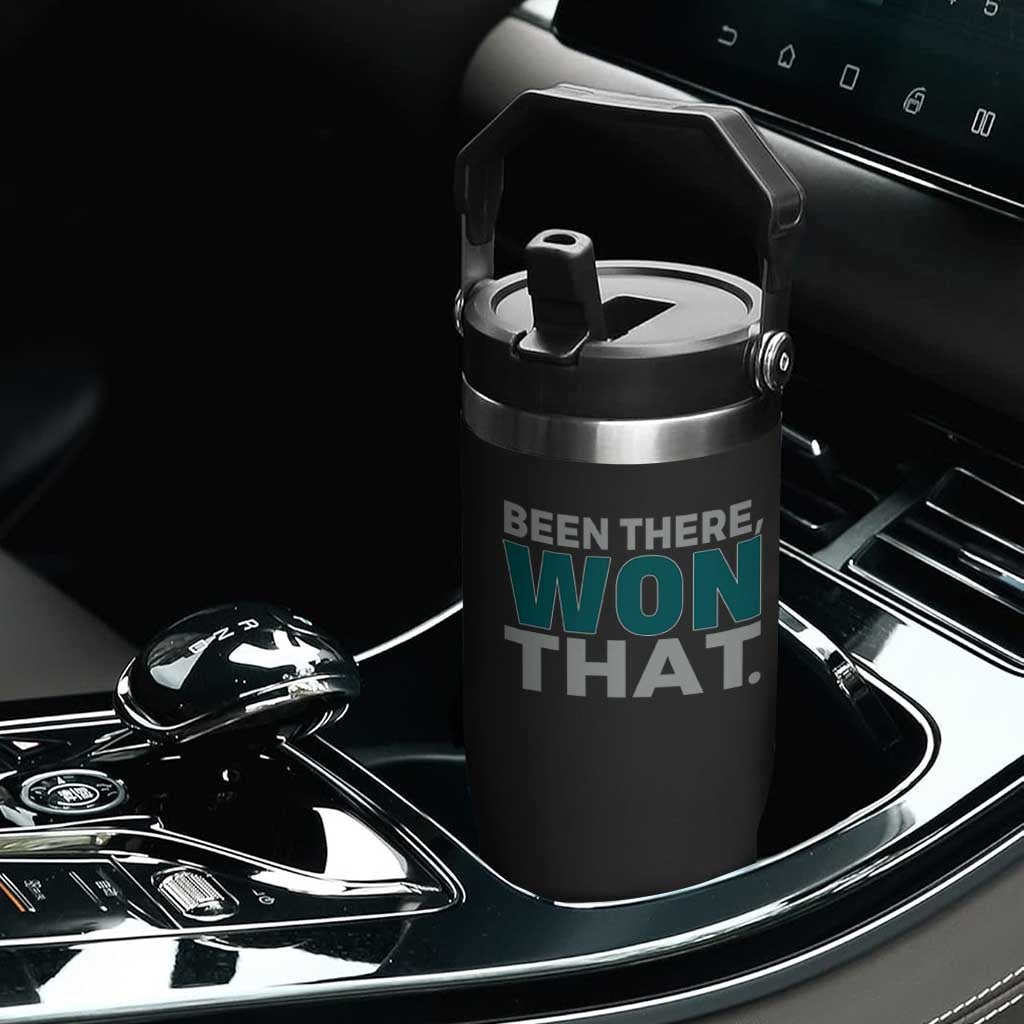 Been There Won That Flip Straw Tumbler Victory for Football Fans TS02 Print Your Wear