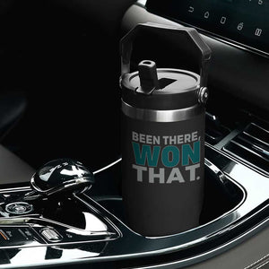 Been There Won That Flip Straw Tumbler Victory for Football Fans TS02 Print Your Wear