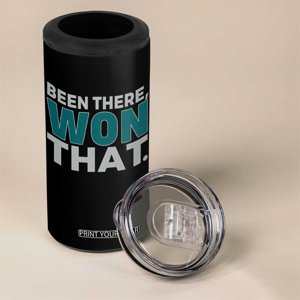 Been There Won That 4 in 1 Can Cooler Tumbler Victory for Football Fans TS02 Print Your Wear