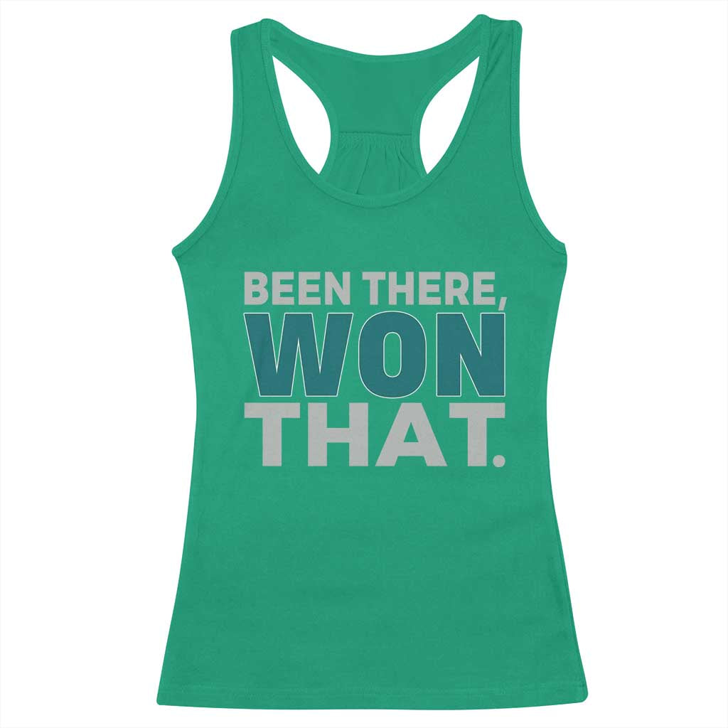 Been There Won That Racerback Tank Top Victory for Football Fans TS02 Irish Green Print Your Wear