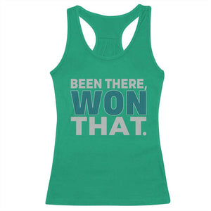 Been There Won That Racerback Tank Top Victory for Football Fans TS02 Irish Green Print Your Wear