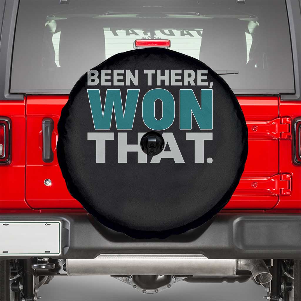 Been There Won That Spare Tire Cover Victory for Football Fans TS02 Black Print Your Wear