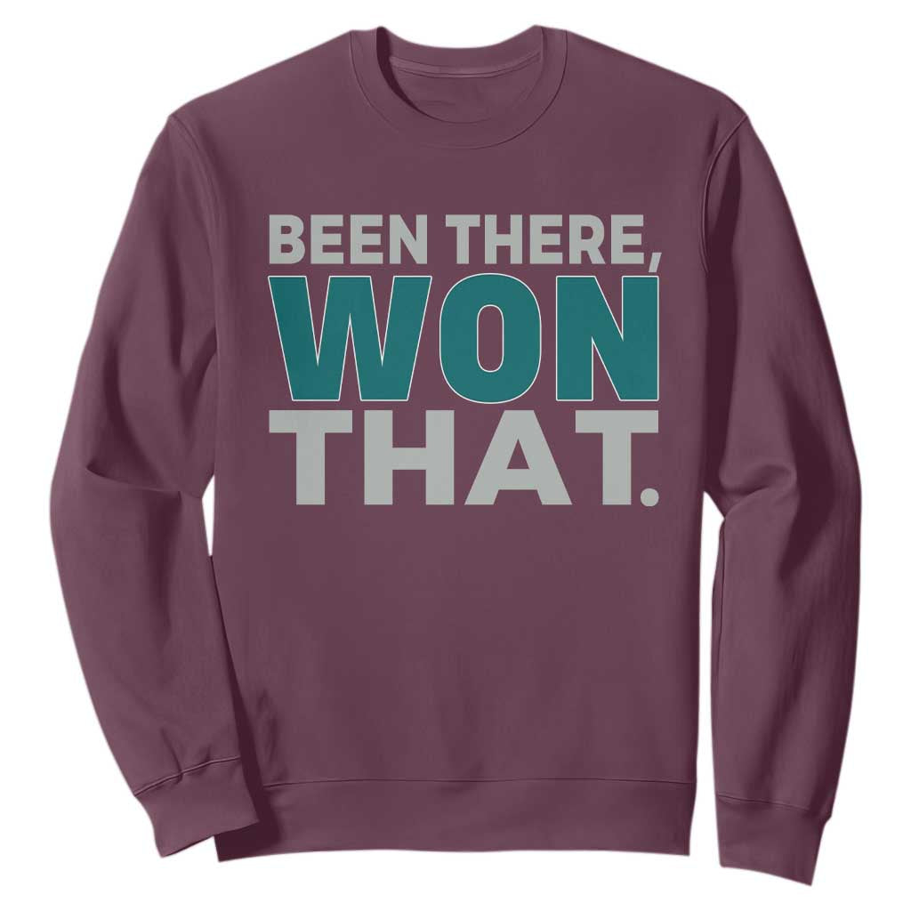 Been There Won That Sweatshirt Victory for Football Fans TS02 Maroon Print Your Wear