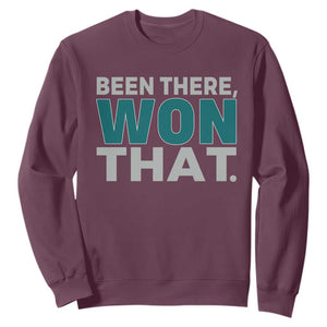 Been There Won That Sweatshirt Victory for Football Fans TS02 Maroon Print Your Wear