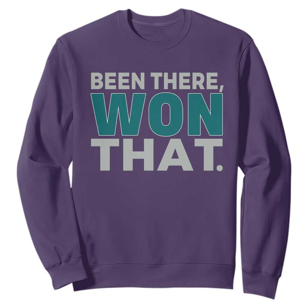 Been There Won That Sweatshirt Victory for Football Fans TS02 Purple Print Your Wear