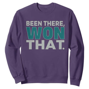 Been There Won That Sweatshirt Victory for Football Fans TS02 Purple Print Your Wear