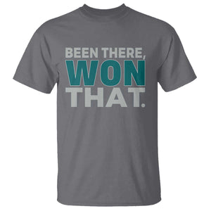 Been There Won That T Shirt Victory for Football Fans TS02 Charcoal Print Your Wear
