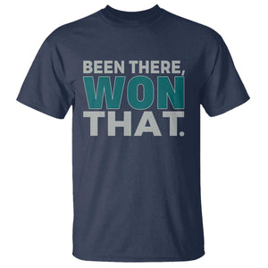 Been There Won That T Shirt Victory for Football Fans TS02 Navy Print Your Wear