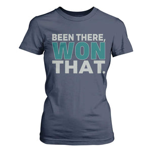 Been There Won That T Shirt For Women Victory for Football Fans TS02 Navy Print Your Wear