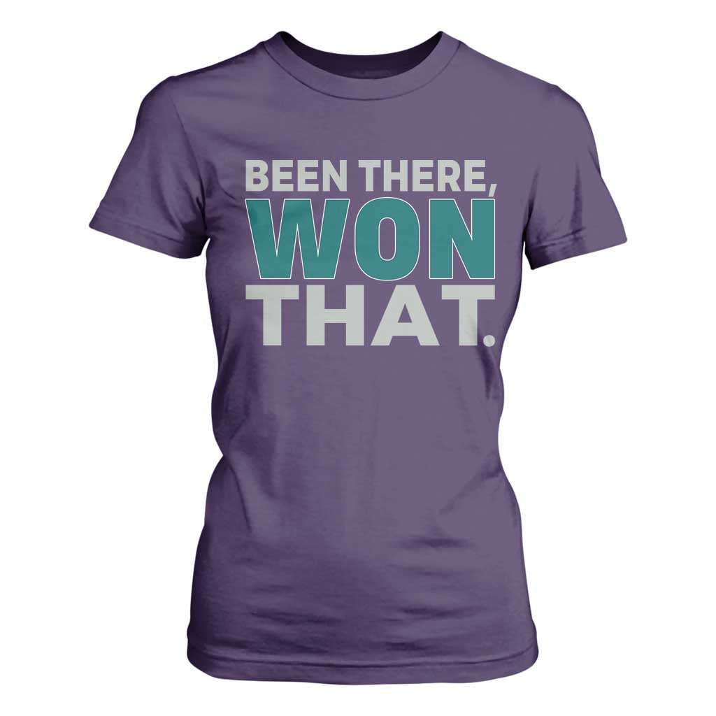 Been There Won That T Shirt For Women Victory for Football Fans TS02 Purple Print Your Wear