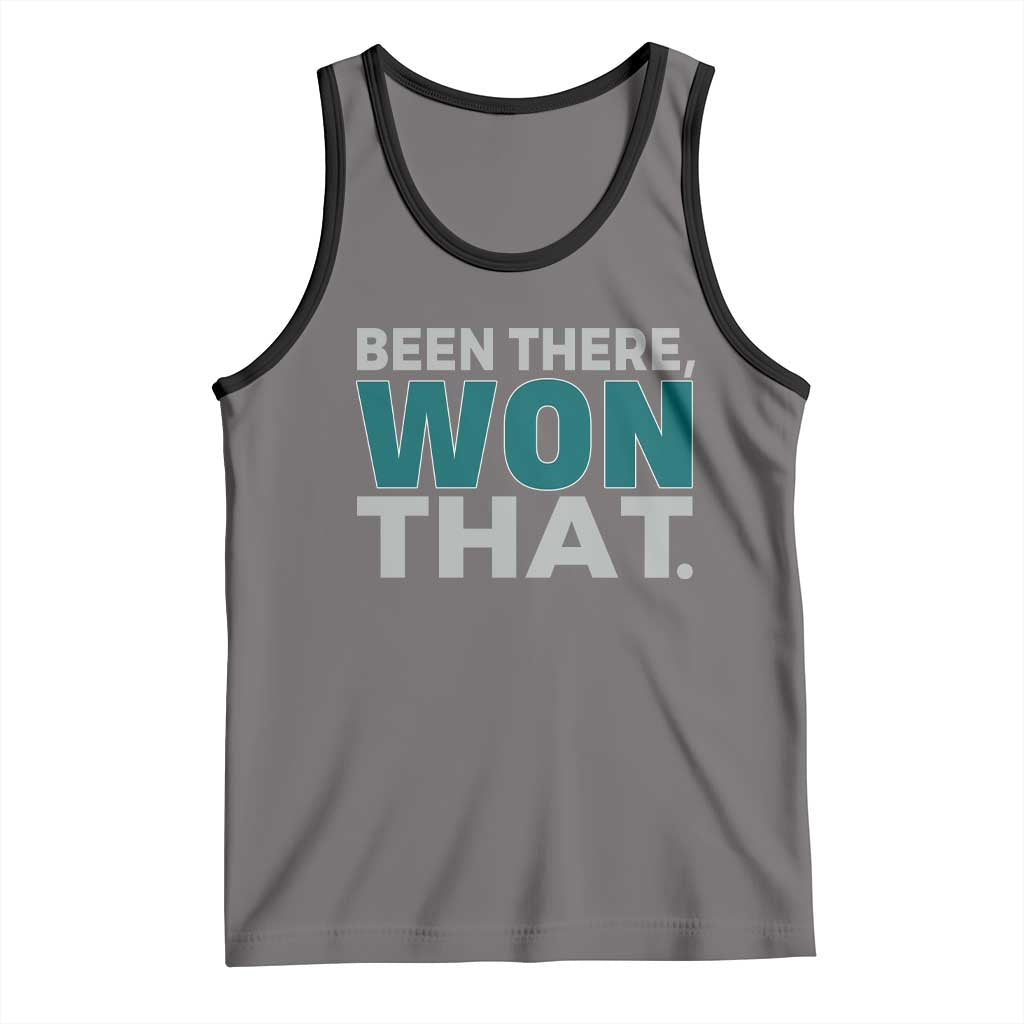 Been There Won That Tank Top Victory for Football Fans TS02 Deep Heather Black Print Your Wear