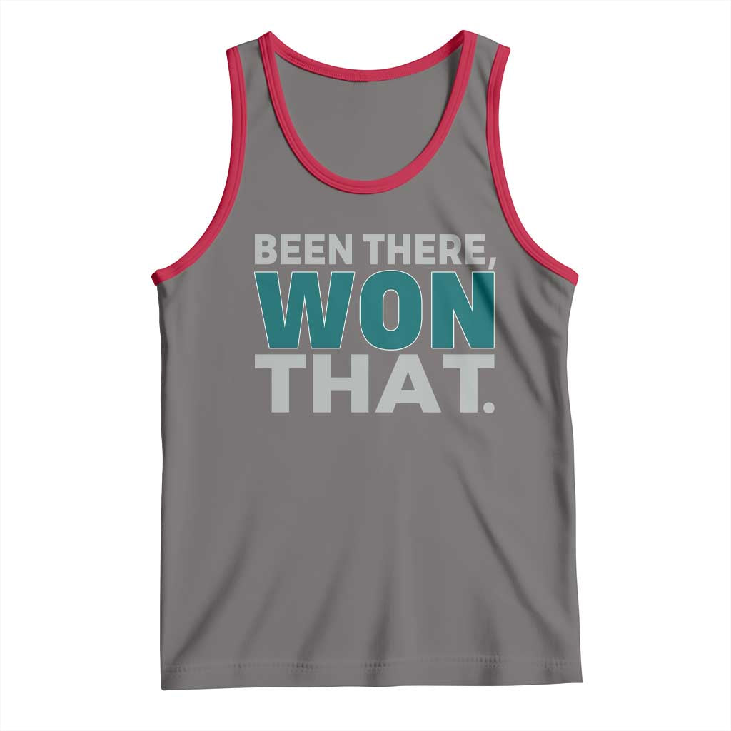 Been There Won That Tank Top Victory for Football Fans TS02 Deep Heather Red Print Your Wear