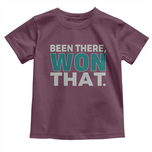 Been There Won That Toddler T Shirt Victory for Football Fans TS02 Maroon Print Your Wear