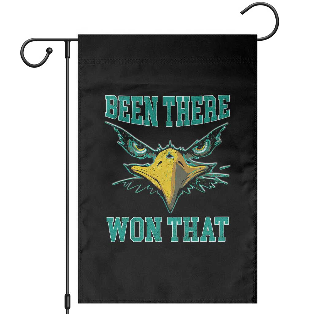Been There Won That Garden Flag Fierce Eagle Eyes TS02 Black Print Your Wear