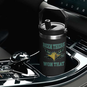 Been There Won That Flip Straw Tumbler Fierce Eagle Eyes TS02 Print Your Wear