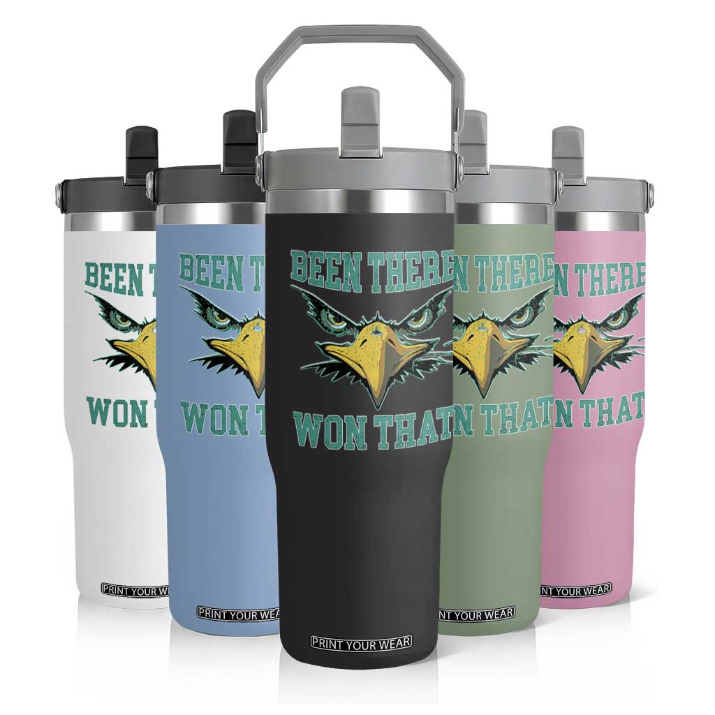 Been There Won That Flip Straw Tumbler Fierce Eagle Eyes TS02 Print Your Wear