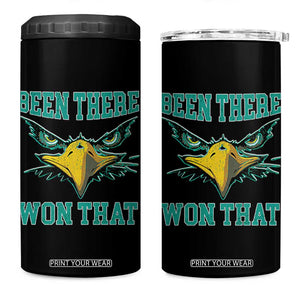 Been There Won That 4 in 1 Can Cooler Tumbler Fierce Eagle Eyes TS02 One Size: 16 oz Black Print Your Wear