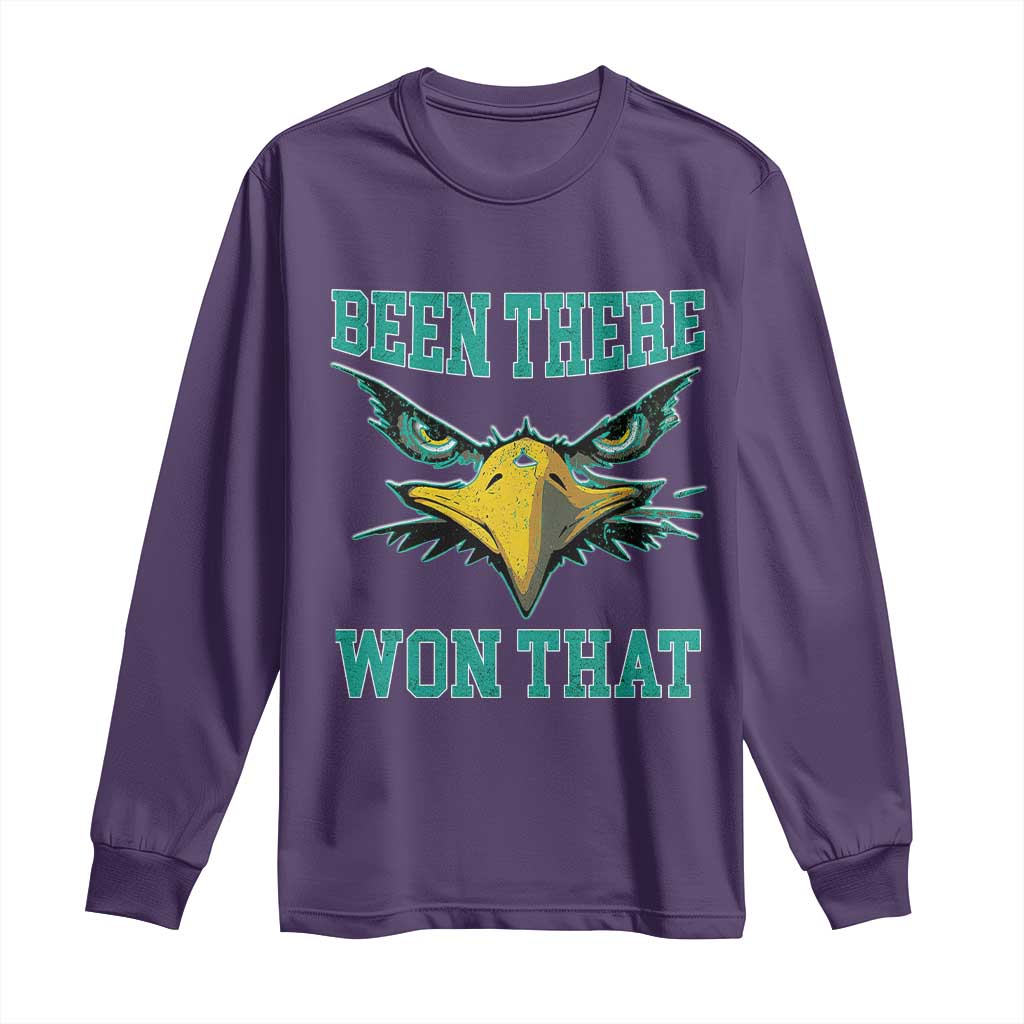 Been There Won That Long Sleeve Shirt Fierce Eagle Eyes TS02 Purple Print Your Wear