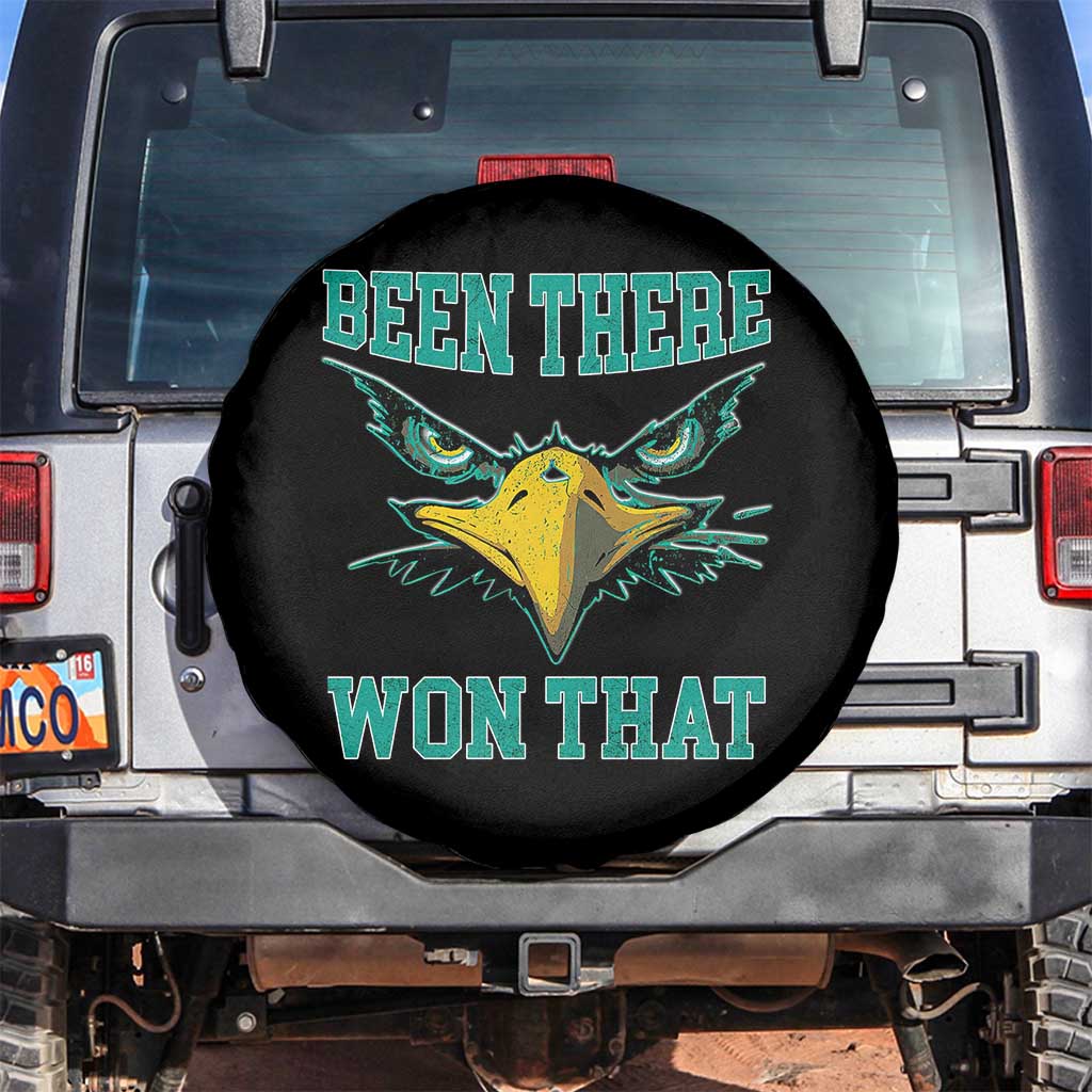 Been There Won That Spare Tire Cover Fierce Eagle Eyes TS02 No hole Black Print Your Wear
