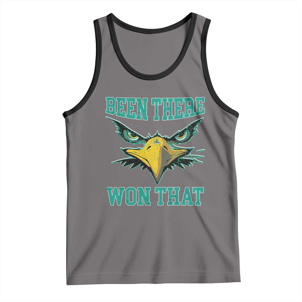 Been There Won That Tank Top Fierce Eagle Eyes TS02 Deep Heather Black Print Your Wear