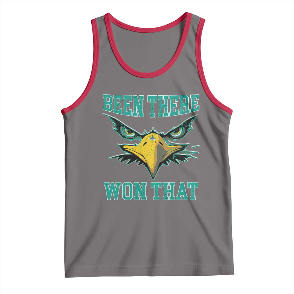 Been There Won That Tank Top Fierce Eagle Eyes TS02 Deep Heather Red Print Your Wear